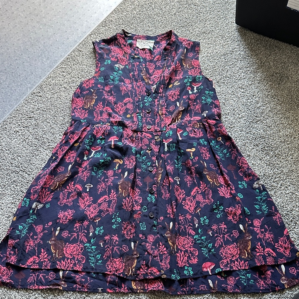 Silk Anthropologie tunic top